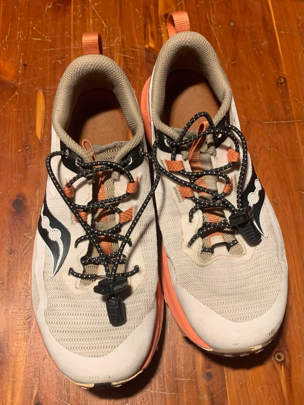 Saucony Women's Beige and Coral Trail Runners